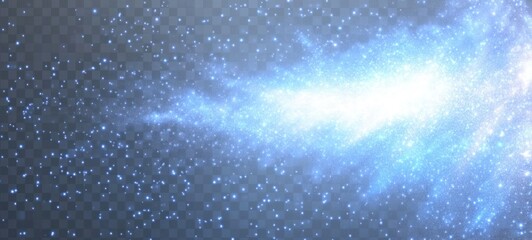 Celestial Light Stream: A Digital Galaxy