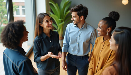 Diverse Team in a Productive Meeting