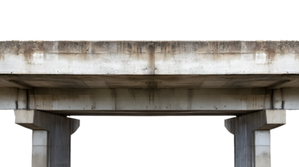 Under the bridge on a transparent background. isolated background.
