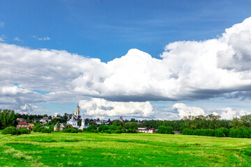 Suzdal, Vladimir region, Russia, Golden Ring - Panorama of the city on a summer day