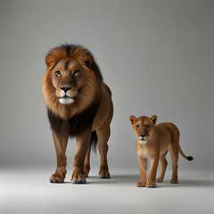 Obraz premium horse and lion