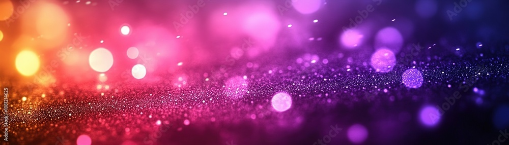 Poster colorful bokeh background abstract space digital art vivid environment close-up view visual aestheti