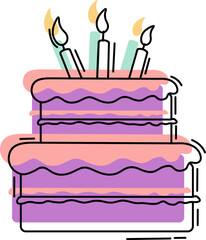 Birthday Cake Doodle 