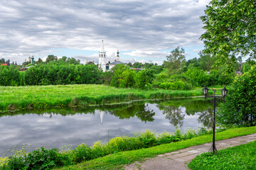 Suzdal, Russia, Golden Ring - Nikolskaya Church - Beautiful view of the old Russian Orthodox Church