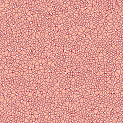 Tileable abstract background. Rounded solid shapes in frames. Small triangles size. One tone colored style. Repeatable pattern. Trending vector tiles. Seamless vector illustration.