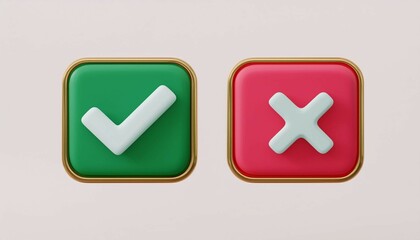 yes and no buttons