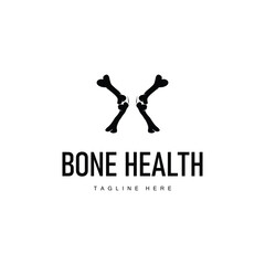 Bone Logo, Bone Care Health Design, Simple Symbol Template Illustration