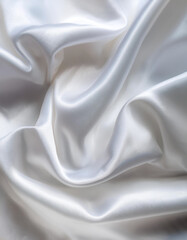 abstract background of white luxurious fabric or liquid waves or wavy folds of silk grunge texture of satin velvet material