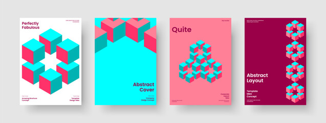 Obraz premium Modern Business Presentation Layout. Creative Banner Design. Isolated Book Cover Template. Report. Flyer. Brochure. Poster. Background. Magazine. Leaflet. Handbill. Notebook. Brand Identity