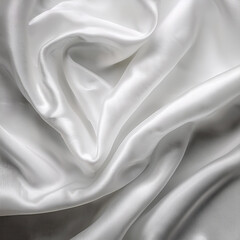 Obraz premium abstract background of white luxurious fabric or liquid waves or wavy folds of silk grunge texture of satin velvet material