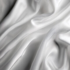 Obraz premium abstract background of white luxurious fabric or liquid waves or wavy folds of silk grunge texture of satin velvet material