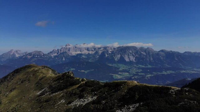 Drone video of the Dachstein Mountains Austria