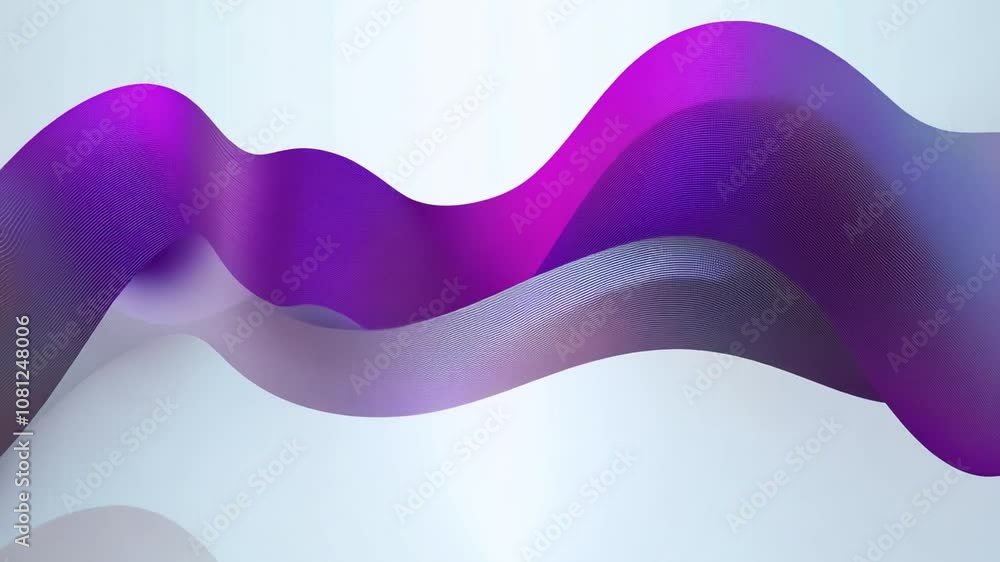 Aufkleber dynamic wavy kinetic typography background design with vibrant colors generative ai