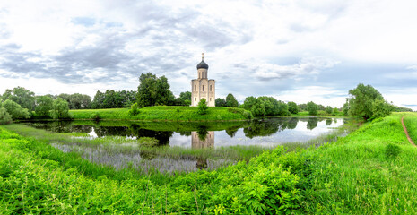 Church of Intercession upon Nerl River 12th century. (Bogolyubovo, Vladimir region, Golden Ring of...