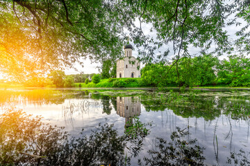 Church of Intercession upon Nerl River 12th century. (Bogolyubovo, Vladimir region, Golden Ring of...