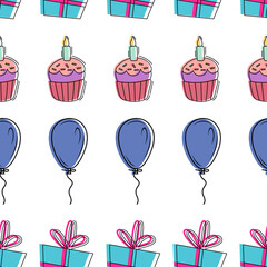 Birthday Pattern Background