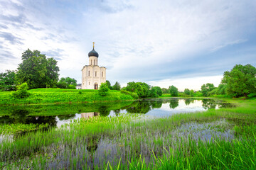 Church of Intercession upon Nerl River 12th century. (Bogolyubovo, Vladimir region, Golden Ring of...