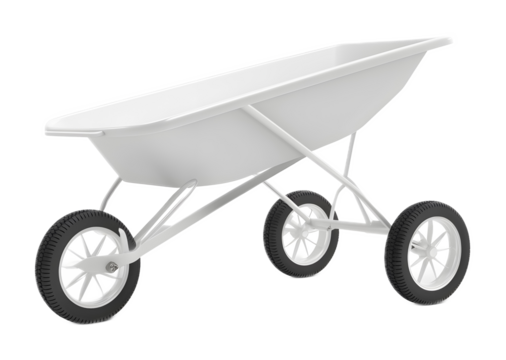 Wheelbarrow on a transparent background. isolated background. - Powered by Adobe