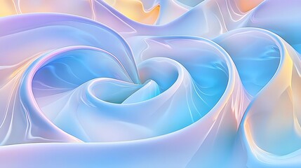 Abstract Blue Swirling Background