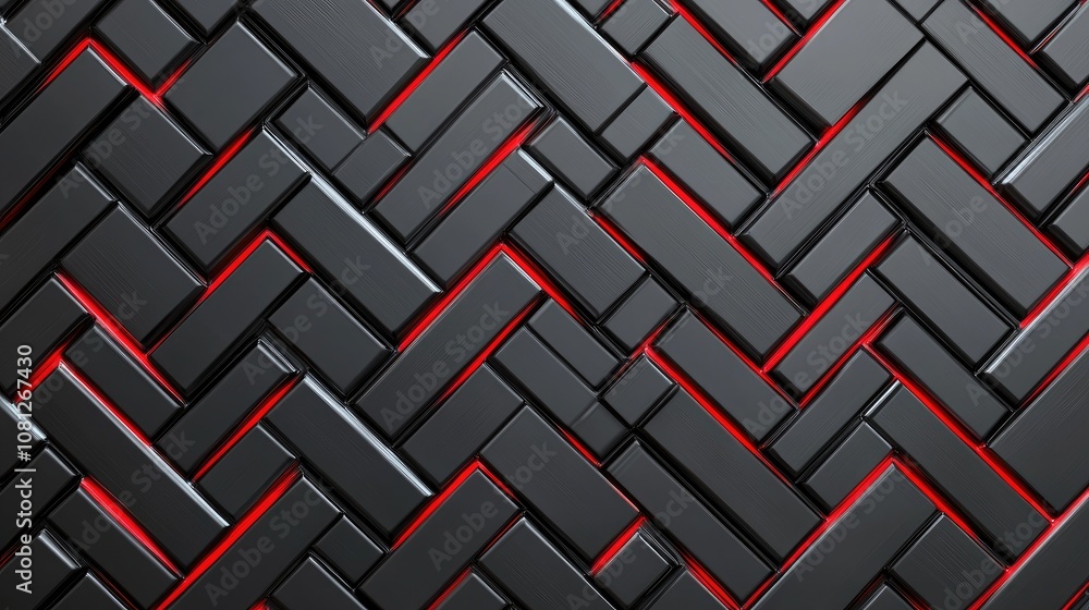 Poster modern abstract textured background of black and red geometric shapes, creating a dynamic and innova