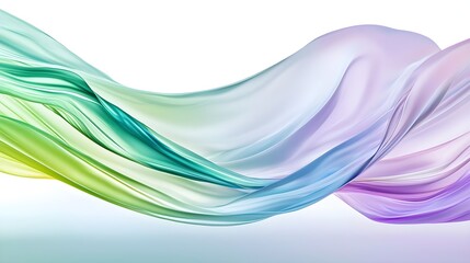 Abstract Colorful Flowing Fabric