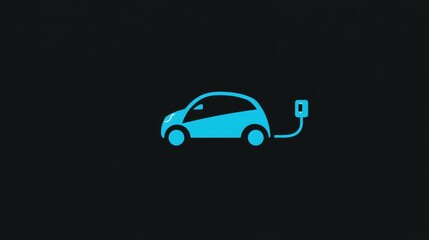 Fototapeta premium Electric Vehicle Charging Icon