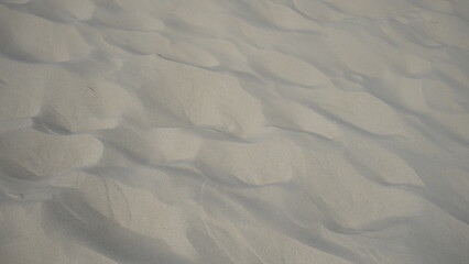 Moving dunes by the sea in Poland