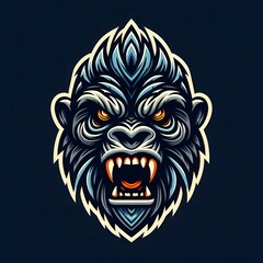 Obraz premium An illustration of a scary kong, ready to be printed as a sticker.
