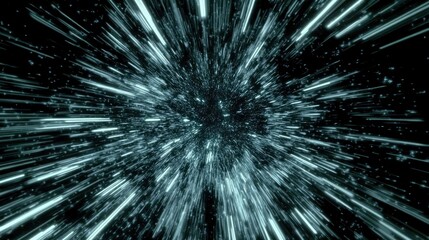 Obraz premium Abstract futuristic background with dynamic light streaks creating a sense of speed and motion, conveying the essence of technology and innovation in a digital world.