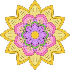 Colorful Diwali Mandala