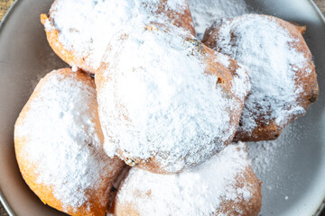 Oliebollen, A typical dutch snack for winter and New year's eve.