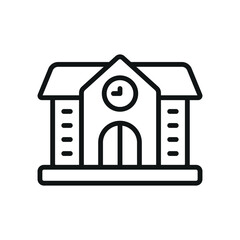 School building icon vector design templates simple and modern