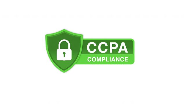 CCPA Compliance Badge Animation, California Consumer Privacy Act Seal 