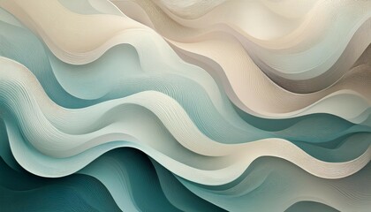 soft waves in muted colors form an elegant background perfect for creative work the gentle patterns evoke calmness and sophistication enhancing any artistic endeavor banner