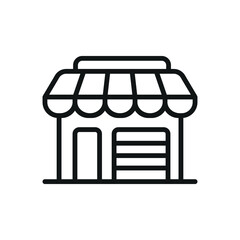 Market shop building icon vector design templates modern and simple
