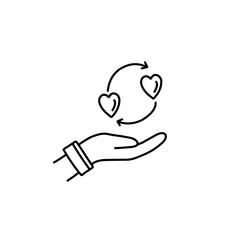 empathy line icon