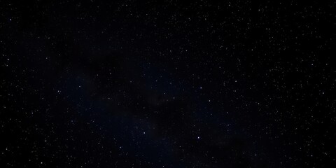 Fototapeta premium Dark night sky filled with sparkling stars on a black background, celestial, natural, galaxy