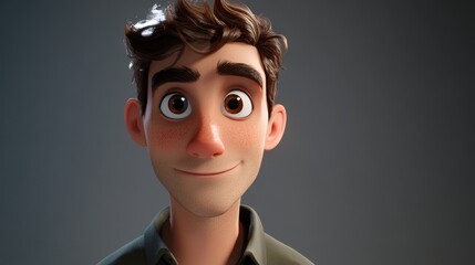 Brunette man posing confidently on a neutral background showcasing versatility and style