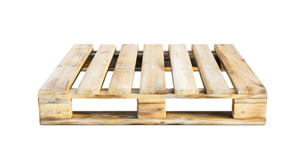 Wooden pallet on a transparent background. isolated background.