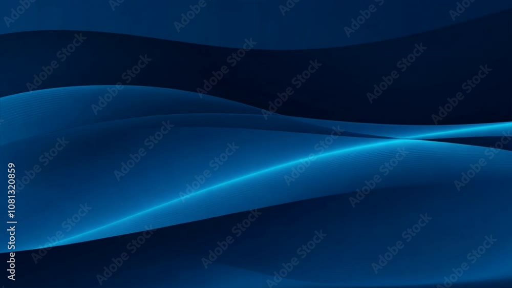 Poster serene and calming background smooth blue waves with gentle gradients and textures for tranquil desi