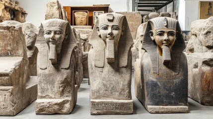 Egyptian sculptures