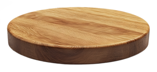 Wooden round podium on a transparent background. isolated background.