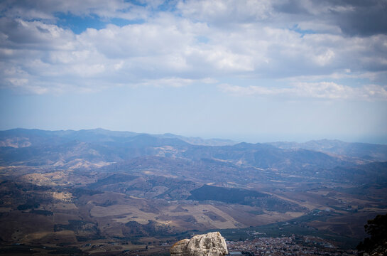 Rock formations with curious shapes in the Torcal de Antequera in the province of Malaga