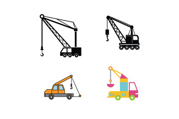 silhouette of a crane