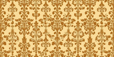 Elegant and intricate damask seamless pattern with floral motifs and ornate design, baroque, floral, classic