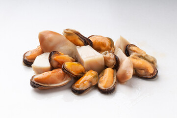 seafood assortment for packaging design.