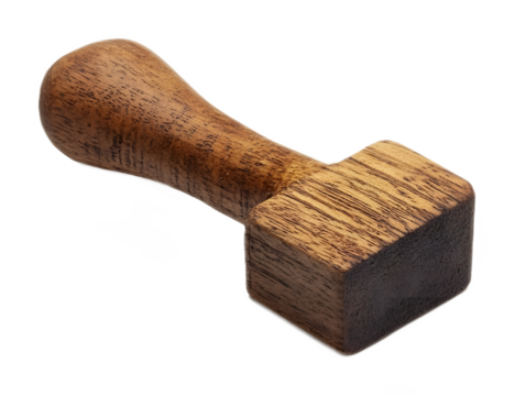 Wooden stamp on a transparent background. isolated background. - Powered by Adobe