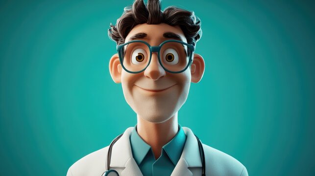 Mature male doctor in protective clothing demonstrating safety measures in a healthcare environment