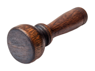 Wooden stamp on a transparent background. isolated background.