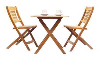 Wooden table on a transparent background. isolated background.